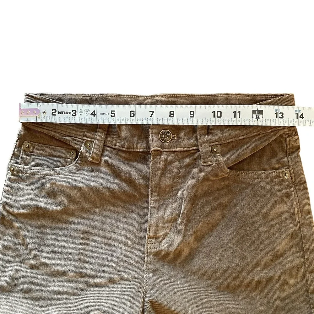 J Crew Crewcuts NWT Boys Straight stretch corduroy pant Raw Umber Brown Size 12